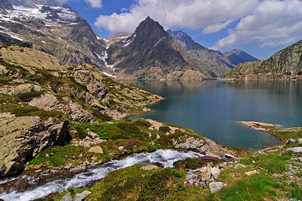 Lac Brocan dans le Mercantour
