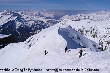 Arrivée au sommet de la Collarada