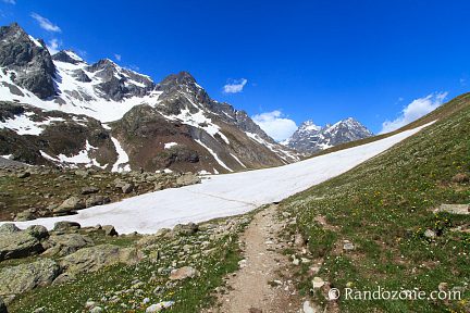 Névé avant le col d'Arsine