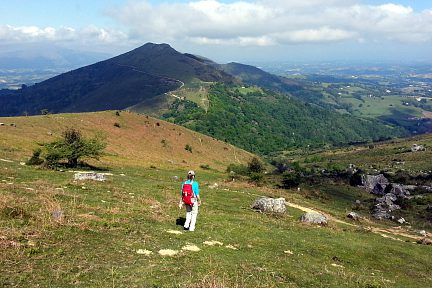 En descendant du Mondarrain