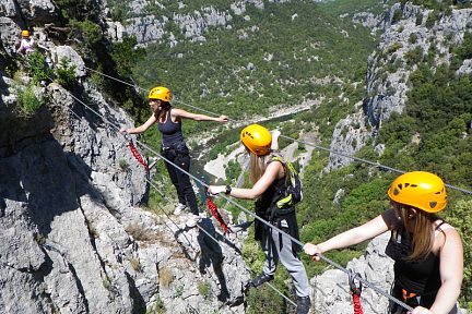 Via Ferrata du Thaurac dans l'Hérault