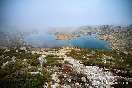 Lac Blanc au dessus dets Coubous