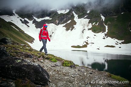 Matériel Patagonia au lac d'Oncet