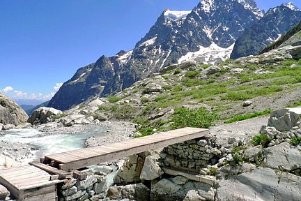 Rando au Glacier Blanc, Ecrins, Alpes