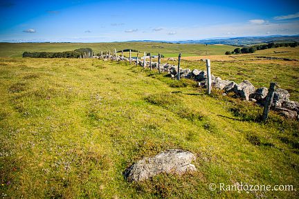 Plateau de l'Aubrac sur le GR 65