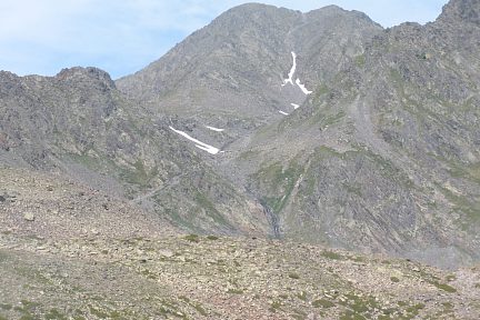 Le Carlit, versant est côté Bouillouses