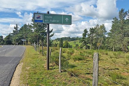 Route sur l'Aubrac, pour le retour