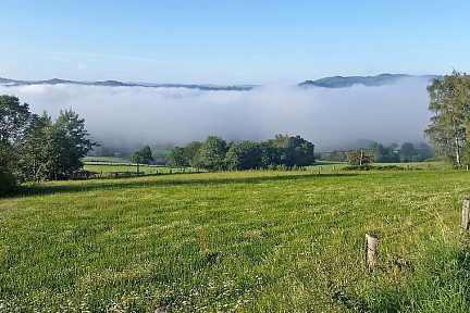 Début de la randonnée sur Aubrac