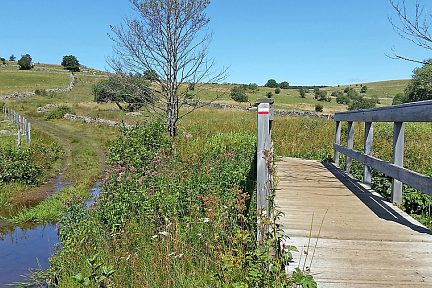 Pont en bois sous Aubrac, GR6