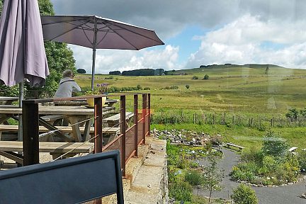 Paysage depuis la Maison de l'Aubrac