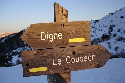 cousson par digne en hiver