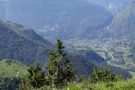 Vallée d'Ossau vue du Pène de Béon