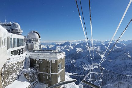 Pyrénées enneigées depuis le Pic du Midi