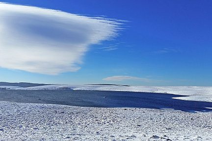 Nuage sur le lac des Moines