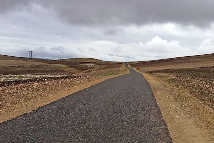 Route qui mène à Imlil 