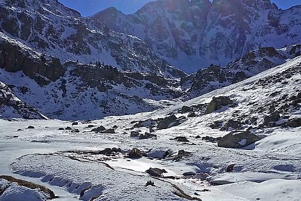 Direction le refuge, après le plateau