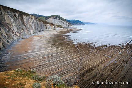Panorama depuis un des sommets de la Ruta del Flysch