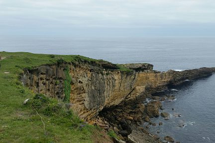 Les falaises sont impressionnantes 