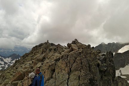 Au sommet du Gavizo Cristail