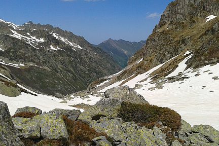 Départ du lac d'Estaing