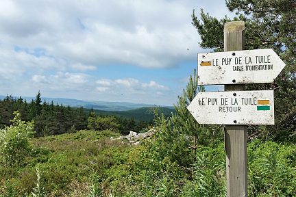 Panneaux indicatifs pour la rando