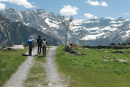 Sur le plateau de Saugué, face au Cirque de Gavarnie