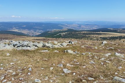 Vue dégagée depuis le Mont Lozère