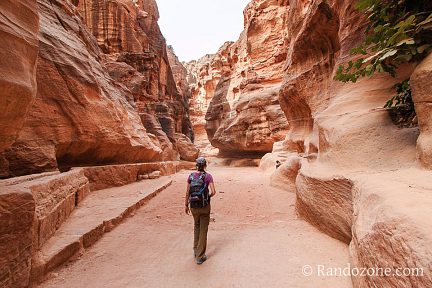 Randonnée dans le canyon de Pétra en Jordanie