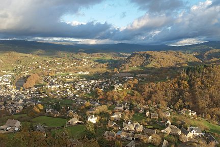 Superbe vue depuis le château de Calmont