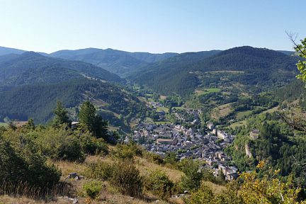 Meyrueis vu d'en haut