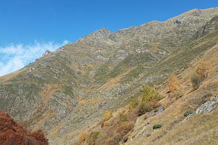 Sur la montée aux cabanes