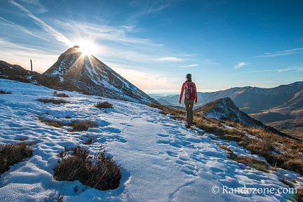 Soleil d'hiver sur le Puy Griou