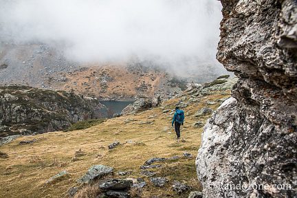 Randonnée hivernale au-dessus du lac des Gloriettes