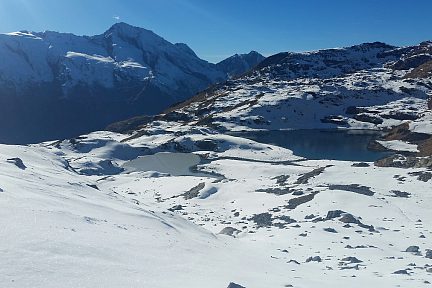 Les deux lacs Verdet vue d'en haut