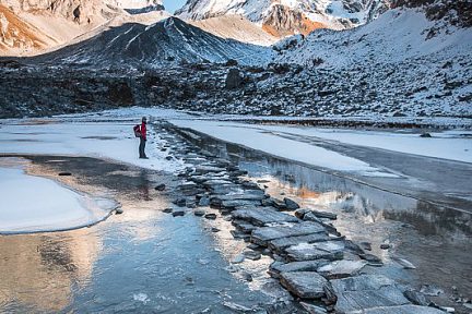 Au bord du lac des Vaches en Vanoise