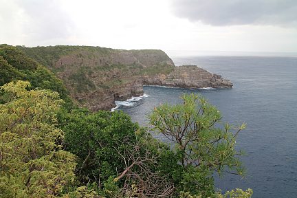 Les falaises du nord de la Guadeloupe