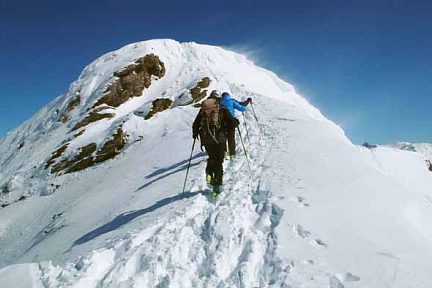 Arrivée au sommet du Gabedaille