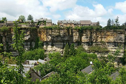 Premier aperçu du canyon de Bozouls