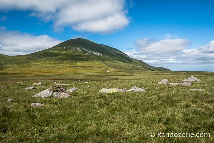 Début de la randonnée avec un superbe paysage