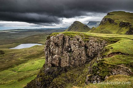 Vue depuis le début de la randonnée du Quiraing