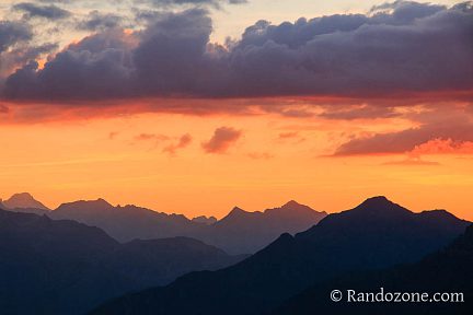 Coucher du soleil au dessus de Barèges