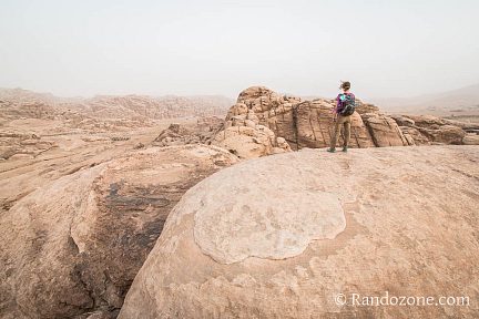 Désert en Jordanie non loin de Petra