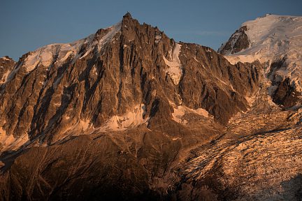 Aiguille-du-Midi au coucher