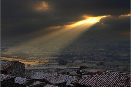 Usson,l'hiver