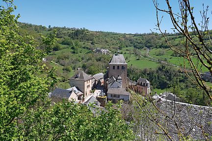 Le village de Coubisou vu d'en haut