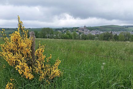 Le village de Laguiole sur les Hautes Terres