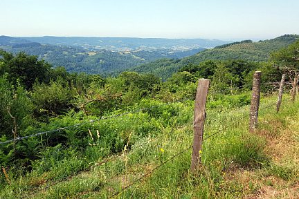 Vue sur la vallée de Villecomtal