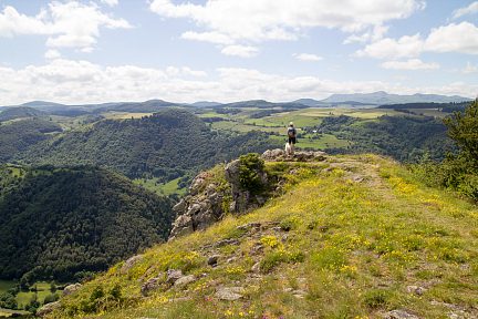 Le magnifique point de vue depuis la roche nité