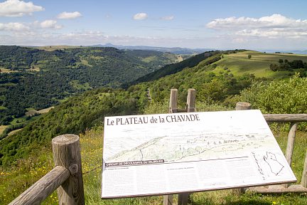 Le plateau de la Chavade