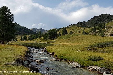 Fin de journée sur la Clarée 
